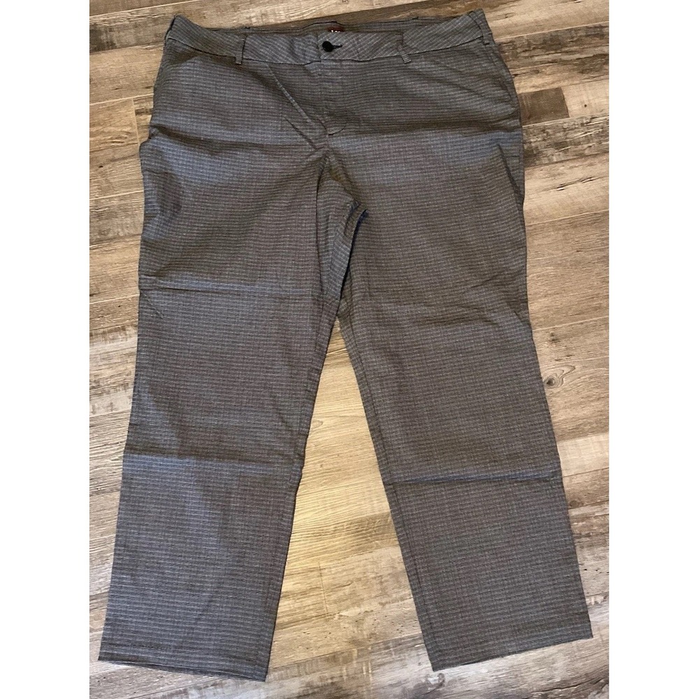 Lee Gray Plaid Pants Plus Size 24